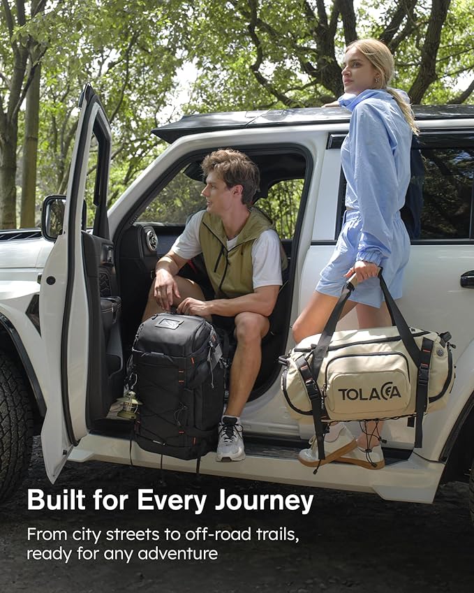 Tolaccea Gym Bag for Men with Shoe Compartment Wet Pocket, 40L Convertible Duffle Bag Gym Backpack Waterproof Sports Travel Bags with Extra 16'' Laptop Bag, 3-in-1 Workout Duffel Carry On for Airplane