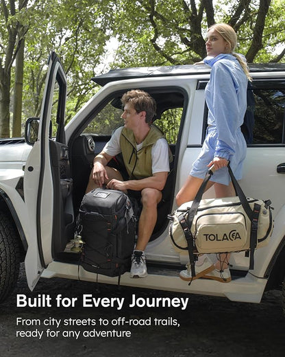 Tolaccea Gym Bag for Men with Shoe Compartment Wet Pocket, 40L Convertible Duffle Bag Gym Backpack Waterproof Sports Travel Bags with Extra 16'' Laptop Bag, 3-in-1 Workout Duffel Carry On for Airplane