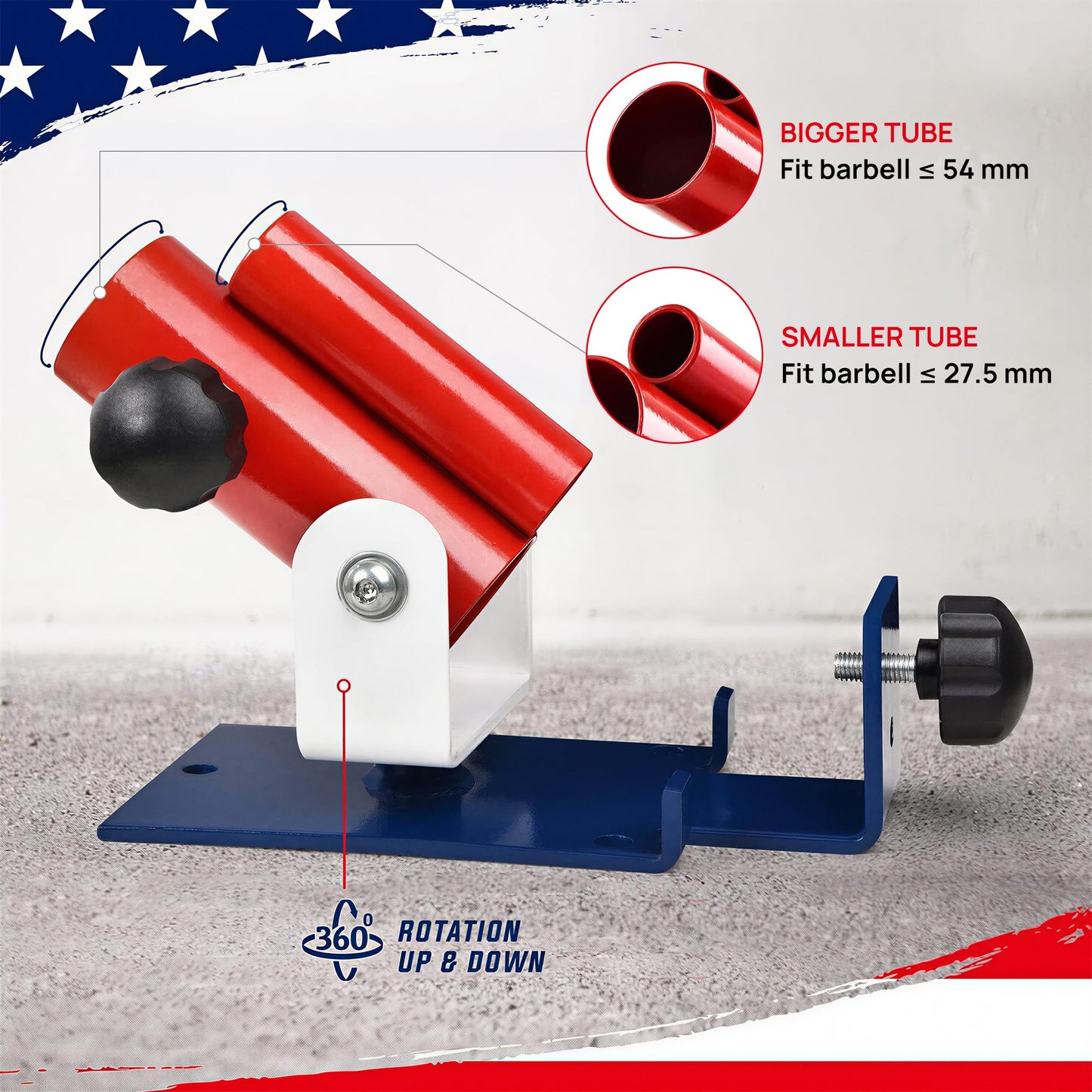 Yes4All Landmine Attachment for Barbell, Adjustable T Bar Row Attachment, Heavy Duty 360-Degree