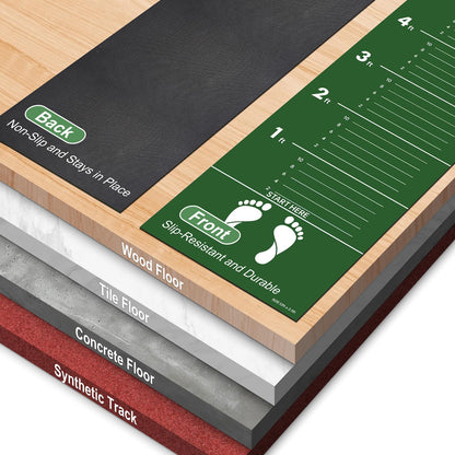 Newzela Broad Jump Measurement Mat for PE, Coaches and Track Jump Training