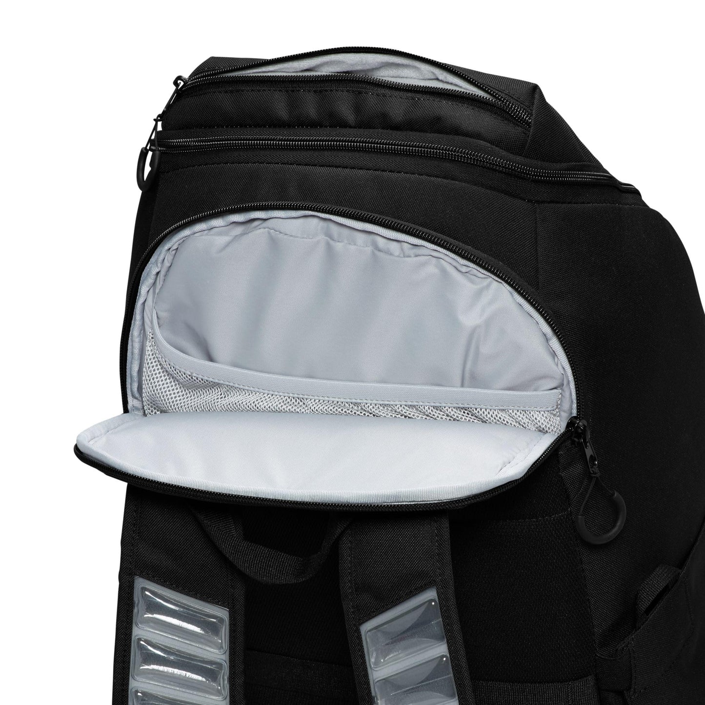 Nike, Unisex, Varsity Elite Backpack (32L), Black/Black/Metallic Silver, One Size