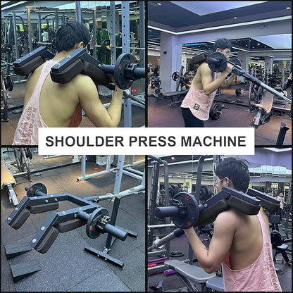 Viking Press Landmine Handle for 2-Inch Barbell, Hack Squat T-Bar Row Attachment Strength Training Accessories, Shoulder Press Landmine Attachment Equipment