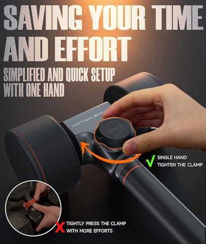 Flexible Dumbbell Converter - 260 LBS Weight Capacity Adjustable Alloy Steel Bar丨Convert Dumbbells to Barbell, Enhanced Compatibility for Wide Range of Dumbbells for Home Weight Lifting