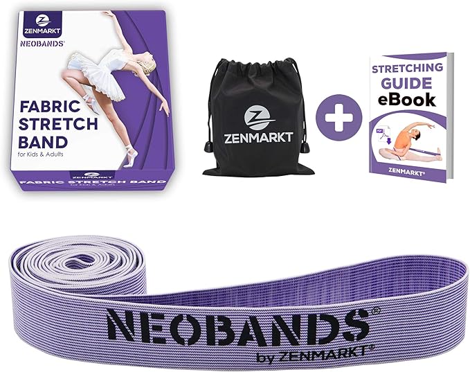 Zenmarkt Ballet Stretch Bands for Flexibility and Strength - Stretch Bands Ideal to Have as Dance Equipment in Every Competition - Suitable for Gymnastics, Cheerleading, and Pilates Training