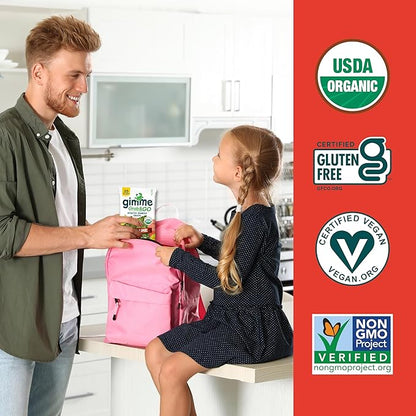 Gimme Seaweed Grab & Go Organic Premium Roasted Seaweed Snacks, Chili Lime, 5 Count Trayless, Keto, Vegan, Gluten-Free, Source of Omega3s, Healthy On-The-Go Snack for Kids & Adults