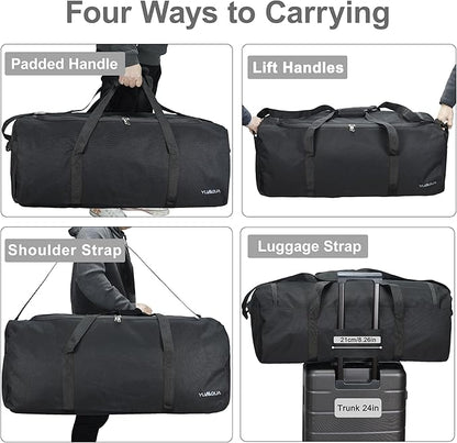 Large Duffle Bag for Travel, 100L Travel Bags for Men Extra Large Duffel Bag Water & Tear Resistant Women Weekender Bag w/Shoulder Strap for House Moving Travel Essentials Camping Gear Storage