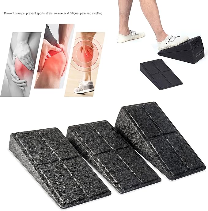 Squat Wedge - Slant Board Calf Stretcher Incline Board, Adjustable Lightweight EPP Squat Wedges, 520 lbs Slant Board for Calf Stretching, For exercise, squatting, ankle mobilization and physical therapy