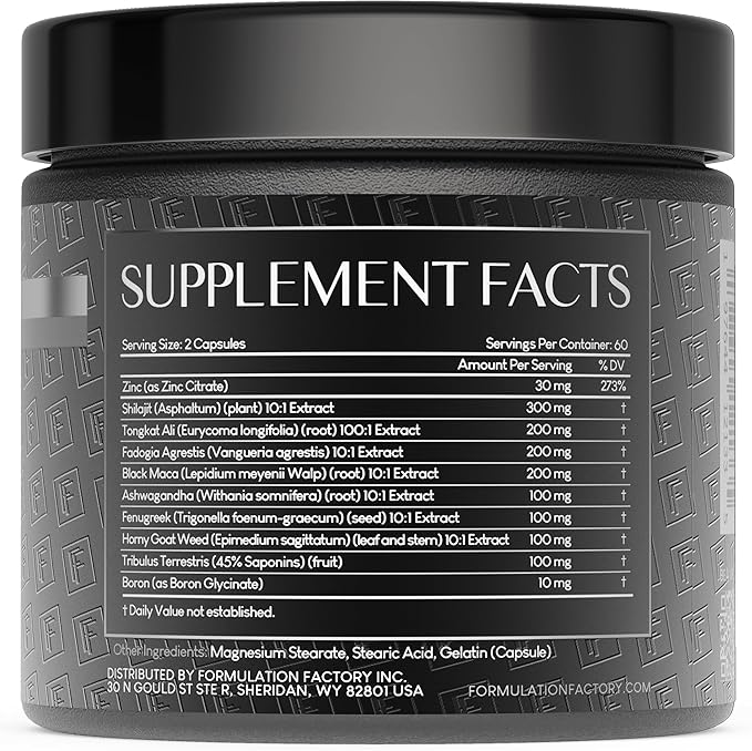 Self Obsessed 10 in 1 Masculinity Maximizer Supplement, Shilajit for Men, Tongkat Ali, Ashwaganda, Fenugreek Muscle Growth, Energy, Drive, Strength, Recovery 2 Month (Pack of 1)