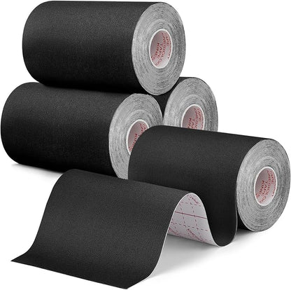 4 Rolls Uncut Kinesiology Tape, 4in x 5.5yd Extra Wide Waterproof Athletic Tape for Muscle Support, Original Cotton Elastic Premium Knee Tape for Pain Relief Shoulder, Ankle, Joints, Wrist