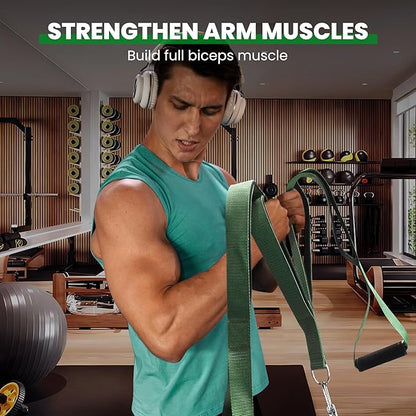 Tricep Rope Cable Attachment Handles, Tricep Pull Down Attachment for Cable Machine, 3 Lengths Tricep Rope for Face Pull, Push Down, Tricep Extension, Cable Rope Attachment for Gym Home Workout