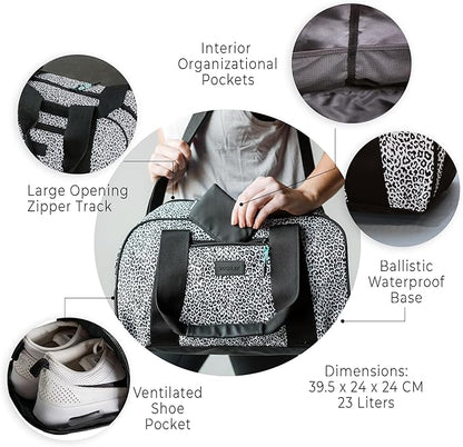 Vooray Burner Gym Duffel Bag, Gym Bag for Women and Men with Shoe Compartment, Weekender, Overnight & Travel Duffel for Sports and Workout