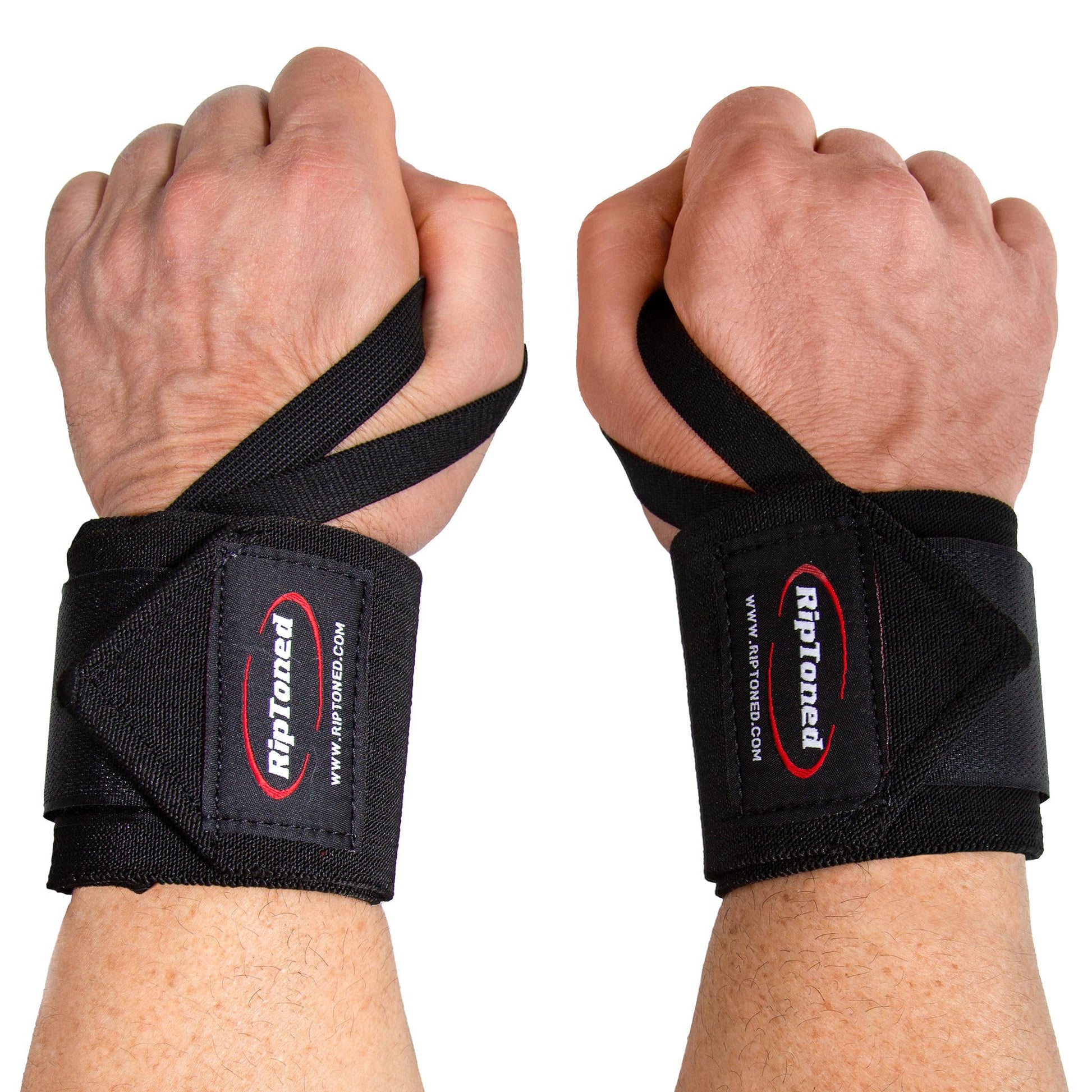 Rip Toned Wrist Wraps for Weightlifting - USPA & USAPL Approved - Stiff or Flex - 18" Gym Wrist