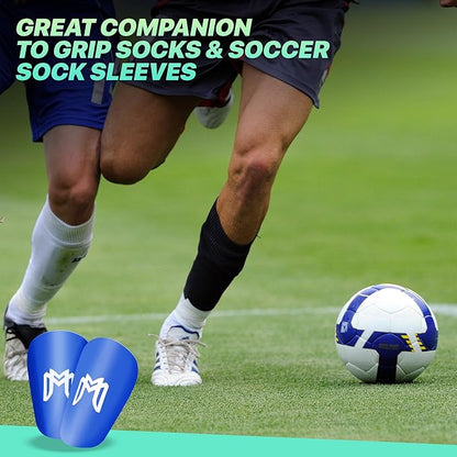 MiniGuards - Mini Shin Guards for Soccer Players - Tiny Shin Pads for Men, Women, Teens - Miniature Shin Guards 3.9 x 2.4 inch - Perfect for High Level Soccer Athletes