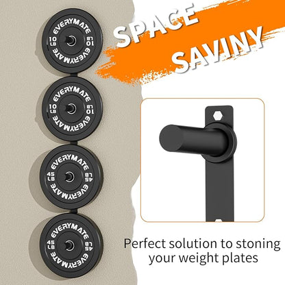 Weight Plate Storage Rack, Olympic Weight Plate Holder, Bumper Plate Storage, Home Gym Organizer