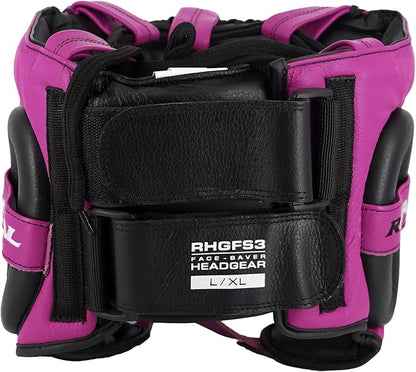 RIVAL Boxing RHGFS3 Face-Saver Sparring Headgear - Wide Eye Opening, Premium Leather, and Thermoplastic Inner Frame