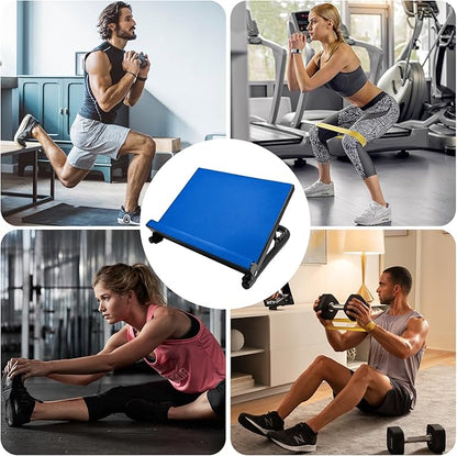 NANSHINE Slant Board for Calf Stretcher Squat, 5-Level Height Adjustable Steel Incline Board Squat Wedge with Non-Slip EVA Mat, Portable Standing Balance Board for Calf Stretching, Flexibility, Ankle Foot, Knees Exercise, Fitness, Physical Therapy