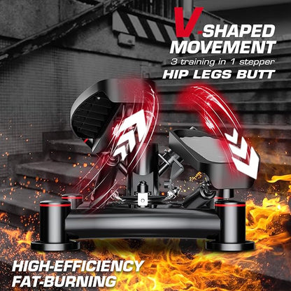 KeppiFitness Steppers for Exercise at Home, Stair Stepper with Resistance Bands for Home Cardio Exercise - FITSTEP Series