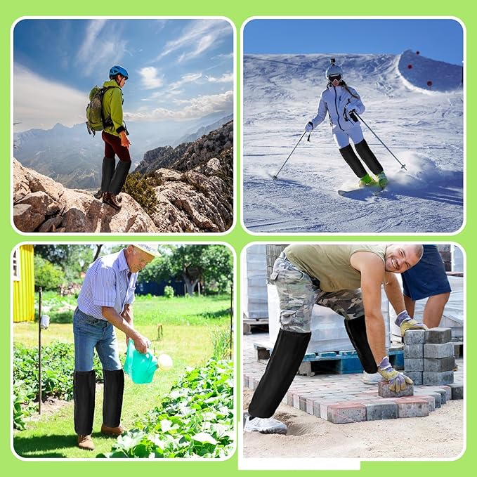 2 Pcs Lawn Care Leg Gaiters, Adjustable Leg Protectors Waterproof Garden Trimming Legs Chaps Legs Guard for Landscaping Farm Working Outdoor Hunting Hiking