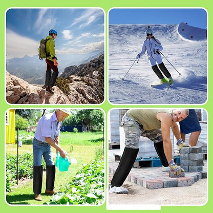 2 Pcs Lawn Care Leg Gaiters, Adjustable Leg Protectors Waterproof Garden Trimming Legs Chaps Legs Guard for Landscaping Farm Working Outdoor Hunting Hiking