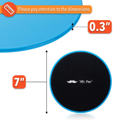 Mr. Pen- Core Sliders for Working Out, 2 Pack, Dual Sided