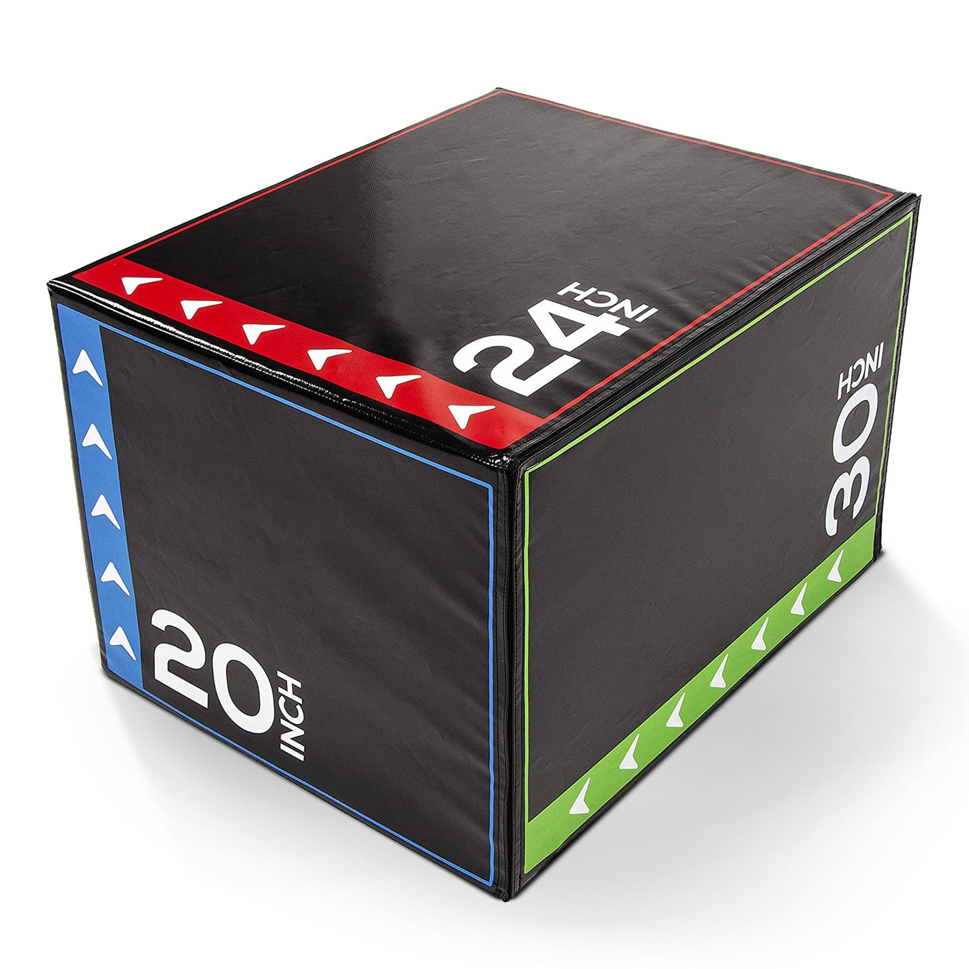 BalanceFrom 3-in-1 Foam Plyometric Jump Box for Home Gym, Multiple Heights