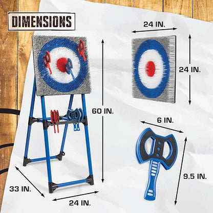 EastPoint Original Axe Throwing Game Set – Steel Frame Target for Indoor and Outdoor Use