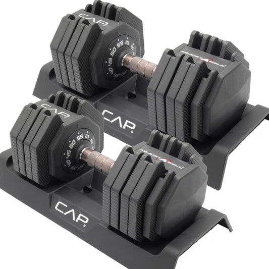 CAP ADJUSTABELL Adjustable Dumbbell Set, Premium Quick Select Adjustable Weights for Home Gym
