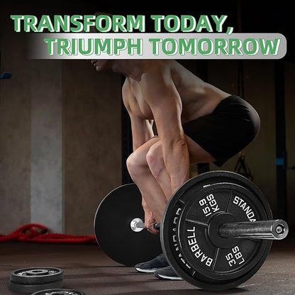 Olympic Cast Iron 2-Inch Weight Plate for Strength Training & Weightlifting, Home Gym, Multiple Weights Available