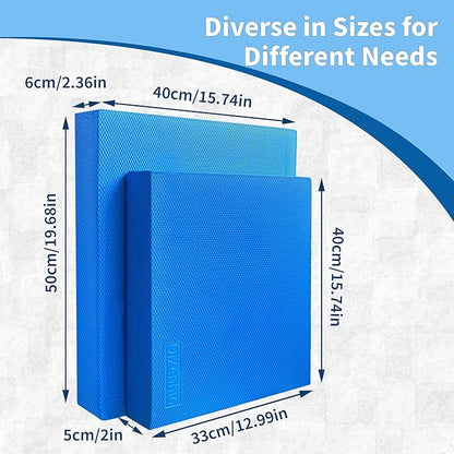 Professional Foam Balance Pad, Large Balance Pads for Physical Therapy, Foam Balance Board for Rehabilitation Stability Workout Knee and Ankle Exercise Strength Training