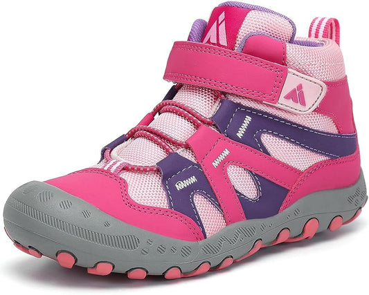 Mishansha Kids Hiking Boots Toddler Girls Boys Hiking Shoes Water-Resistant Anti-Collision Non-Slip