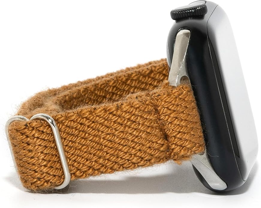 Braxley Bands - Organic Cotton Watch Bands For Women and Men, Compatible With All Apple Watch Sizes and Series - Washable, Sweat-Absorbent, Breathable Fit, Elastic Smart Watch Bands