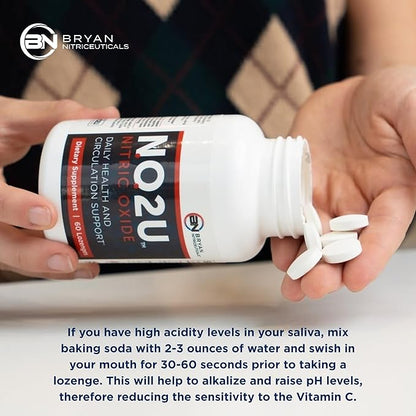 Bryan NITRICEUTICALS - Natural Nitric Oxide Supplements for Men & Women - Promotes Blood Circulation, Oxygen & Nutrient Delivery, Daily Wellness Support - No Gluten or Dairy - 60 Vegan Lozenges