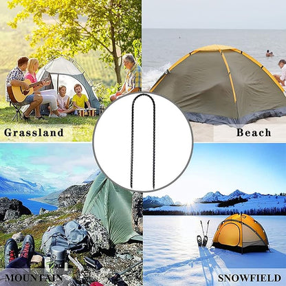 20 Pack 10 Inch Heavy Duty Trampolines Wind Stakes Galvanized Steel Garden Stakes U-Shaped Staples for Landscaping, Camping Tents, Soccer Goals and Garden Decoration