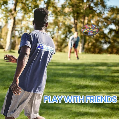 Outdoor Two Soft Frisbee Throwing Disc, Flying Disc, Flying Saucer for Man and Woman in Yard, Beach, Lawn, Camping, Pool (Hurricane+ Inkjet)