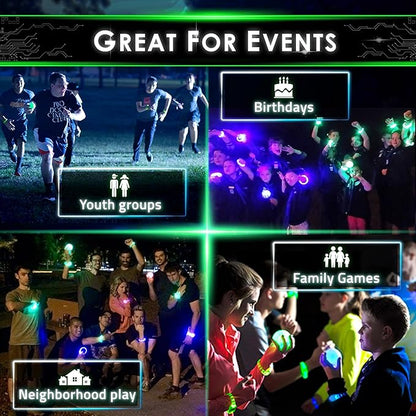 Redux: The Original Glow in The Dark Capture The Flag Game | Ages 8+ | Outdoor Games for Kids and Teens | Glow in the Dark Games | Sports Gifts for Boys | Alternative to Laser Tag Guns & Flag Football