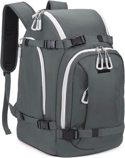 Ski Boot Bag, 50L Ski Boot Travel Backpack for Skis, Snowboard & Accessories, Waterproof Padded Ski Boot Bag Backpack