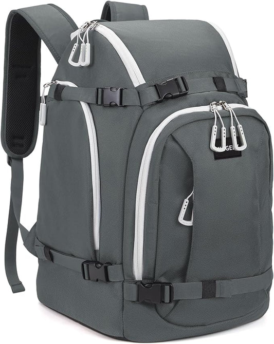 Ski Boot Bag, 50L Ski Boot Travel Backpack for Skis, Snowboard & Accessories, Waterproof Padded Ski