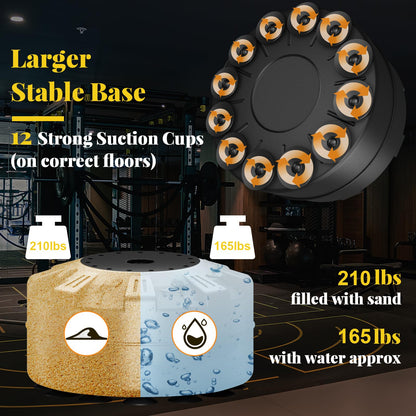 RORALA Punching Bag with Stand 70"-203lbs, Freestanding Heavy Boxing Bag Including 12OZ Boxing