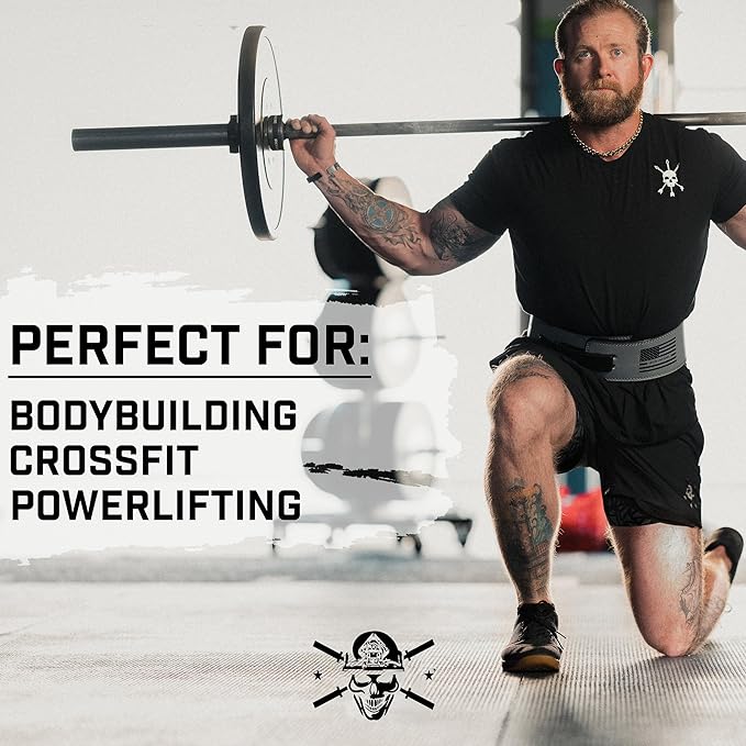 Weight Lifting Belt - Lever Gym Belt for Weightlifting, 10mm Leather Weight Belt for Men - 4 Inches Wide for Support & Stability for Workouts, Powerlifting, Bodybuilding, Fitness & Crossfit