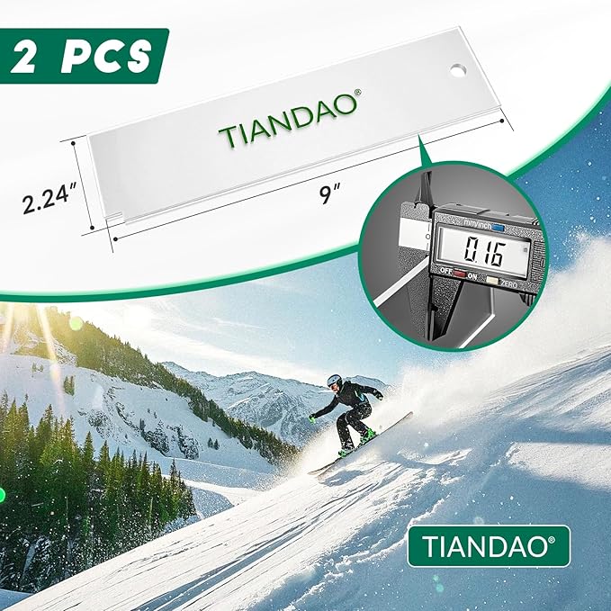 Snowboard Ski Wax Scraper Durable Plastic Wax Remover for Skis Snowboards Professional Tuning Tool