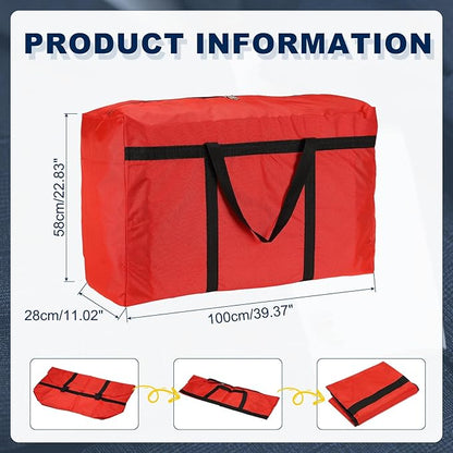 Extra Large Duffle Bag, 39 x 23 x 11 in Travel Big Duffle Bag with Zipper Handle Storage Foldable Waterproof Lightweight Bag for Women Men Travel Moving Camping (Red)