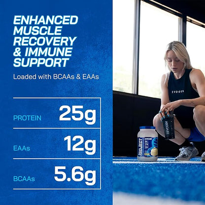 Evogen Isoject - Whey Protein Isolate | Ultra-Pure Whey Protein Powder with Ignitor Enzymes, BCAAs, and EAAs | Enhanced Absorption & Recovery | Vanilla Bean | 25 Servings