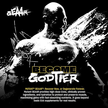 Mutant GEAAR - 9.4g of EAA Powder + Arginine, 7g BCAAs, 4g Leucine, Electrolytes, Coconut Water, 30 Servings - Fruit Punch