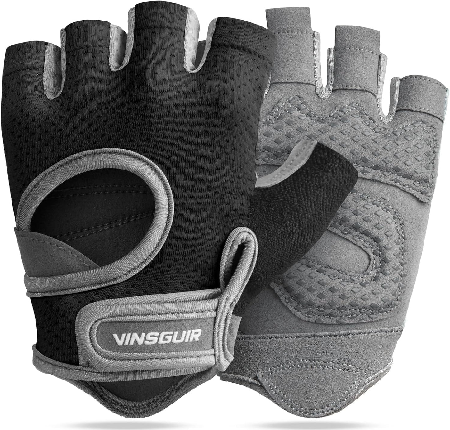 VINSGUIR Workout Gloves for Women and Men, Breathable Weight Lifting Gloves for Gym Exercise