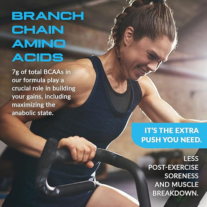 Granite Essential Amino Acids Powder, Green Apple Flavor, with 10g EAAs and 7g BCAAs, Supports Muscle Recovery & Growth, Soy-Free, Gluten-Free (30 Servings)