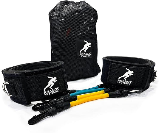 Kbands | Speed and Strength Leg Resistance Bands | Includes Speed 101 and Agility FX Digital Training Programs - Sizes for Youth, Intermediate, and Advanced Athletes
