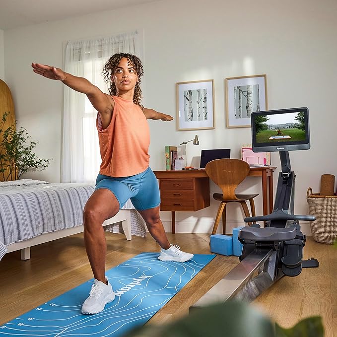 Hydrow Wave Rowing Machine with 16" HD Touchscreen & Speakers - Foldable | Live Home Workouts, Subscription Required