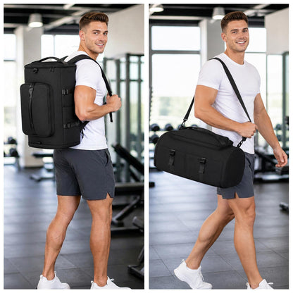 MIYCOO Gym Bag with Shoes Compartment, Duffle Bag, Backpack with Wet Pocket