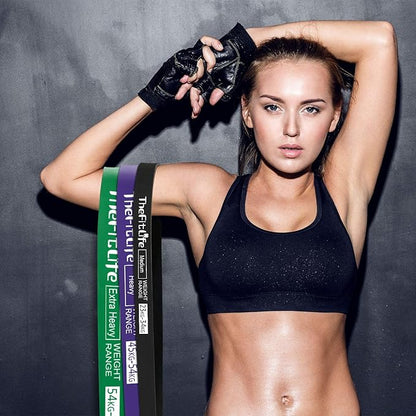 TheFitLife Pull Up Assistance Bands- Resistance Bands for Working Out, Long Workout Bands for Exercise, Fitness Band for Pullup Assist, a Substitute of Dumbbell Set and Kettlebells, Barbell