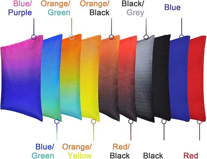 Weather Resistant Cornhole Bags, Gradient Corn Hole Bags Set of 8, Cornhole Bean Bags, Modified Size Cornhole Bags for Tossing Game, Includes Tote Bag